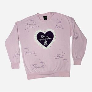 Disney Princess Once Upon a Time Heart Crewneck Sweatshirt
